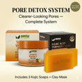 Pore Detox System — Clay Mask + 3 Kojic Soaps